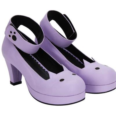 Cute cat heeled shoes free ship