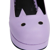 Cute Cat Heeled Shoes Free Ship - Thumbnail 2