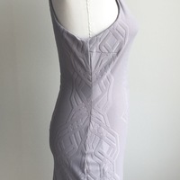 LAPINA BY DAVID HELWANI Gray Sleeveless Bodycon Sheath Dress - Thumbnail 2