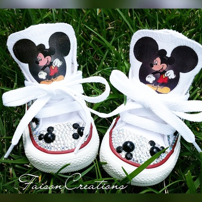 Toddler custom mickey mouse converse