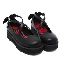 35-39 Heart Bowknot Platform Shoes - Thumbnail 2