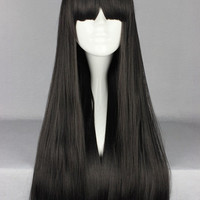 Black Lolita Straight Wig - Thumbnail 1