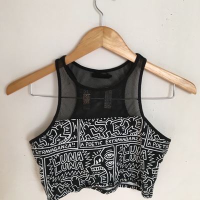 Keith haring crop top - Thumbnail 2