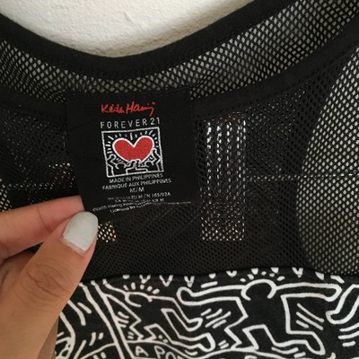 Keith haring crop top