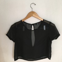 Chiffon Keyhole Top - Thumbnail 1