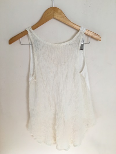 Not So Basic White Detail Back Tank