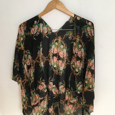 Handmade floral kimono