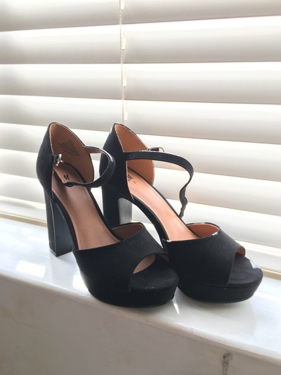 Open Toe Mary Jane Platform Heels