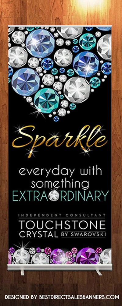 TOUCHSTONE CRYSTAL BY by Swarovski - RETRACTABLE BANNER 2