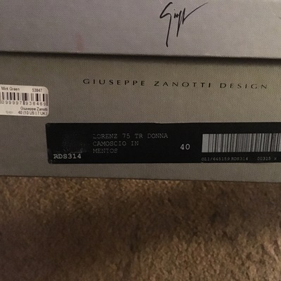 Giuseppe zanotti teal fringe wedge sneaker