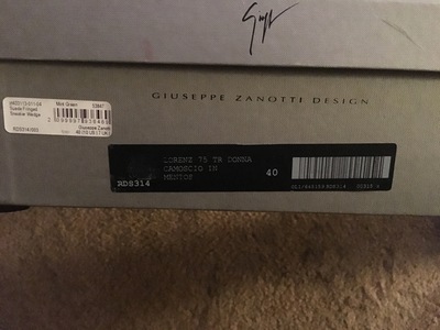 Giuseppe Zanotti Teal Fringe Wedge Sneaker