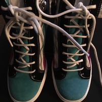 Giuseppe Zanotti Multicolored Wedge Sneakers - Thumbnail 1
