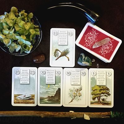 Mini the seasons - see a year ahead! intuitive psychic tarot oracle card divination reading.