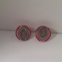 Button Earrings - Thumbnail 1