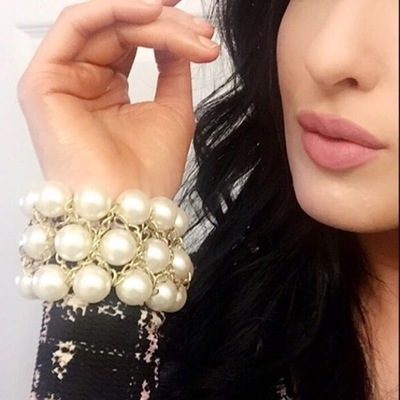 Chunky pearl bracelet
