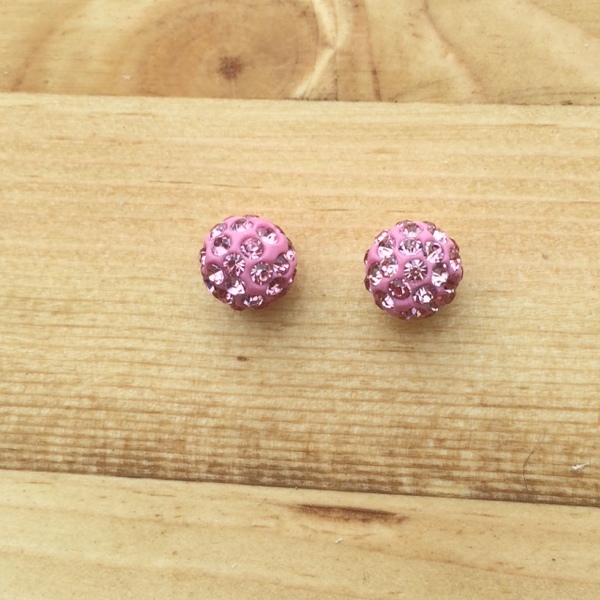 Sparkle Earrings - Pink