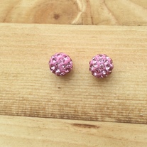 Sparkle Earrings - Pink