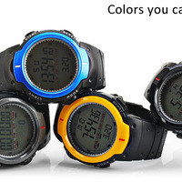 LED Military Sports Watch Light Stopwatch - Black - Thumbnail 4