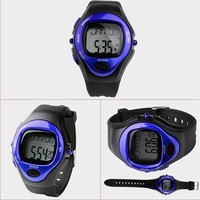 Sporty Pulse Heart Rate Monitor Calories Counter Fitness Watch Chronograph, Alarm 5 Fun Exciting Colors! - Thumbnail 1