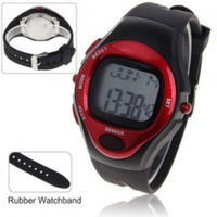 Sporty Pulse Heart Rate Monitor Calories Counter Fitness Watch Chronograph, Alarm 5 Fun Exciting Colors! - Thumbnail 2