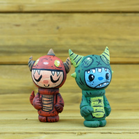 Red and Green Monster Boyz 2 piece set - Thumbnail 4