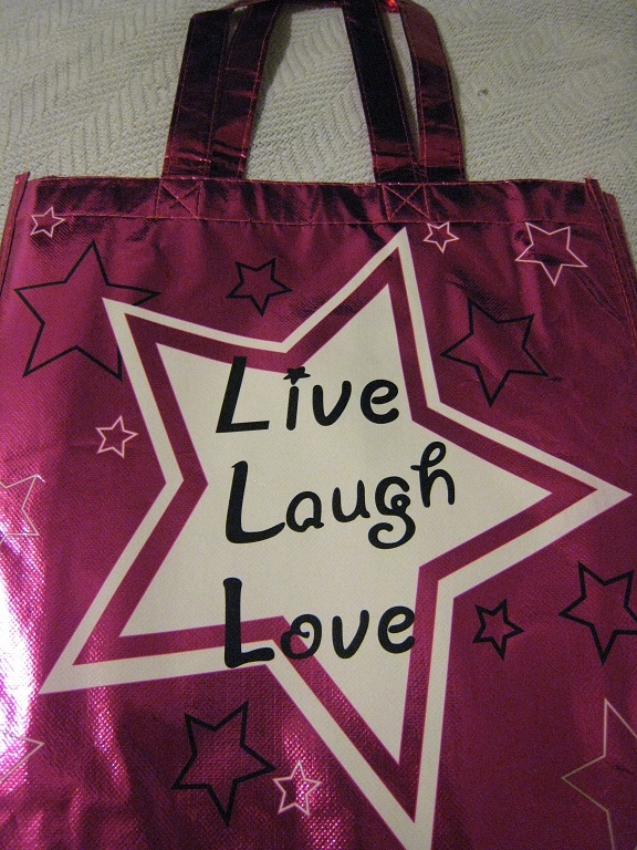 Live, Laugh, Love Shopping Bag