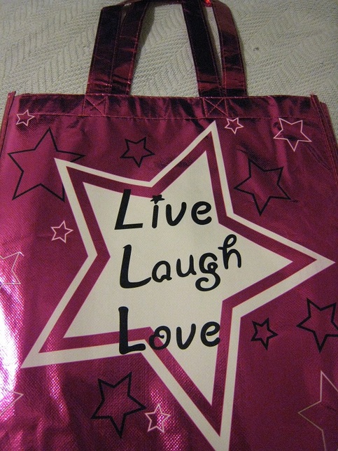 Live, Laugh, Love Shopping Bag