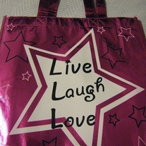 Live, Laugh, Love Shopping Bag
