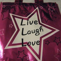 Live, Laugh, Love Shopping Bag