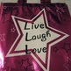 Live, Laugh, Love Shopping Bag - Thumbnail 1