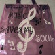 Music Saves My Soul Shopping Bag - Thumbnail 1