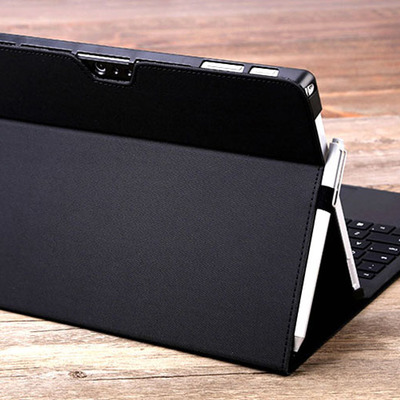 Black surface pro 4 5 6 7 8 9 cover with pen cap spc06 - Thumbnail 4