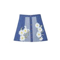 Daisy Patch Denim Skirt - Thumbnail 1