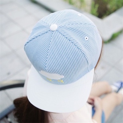 Harajuku clouds lightning sun hat baseball cap