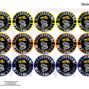 Dart Wars Birthday Invitations | Metro-Events - Thumbnail 2