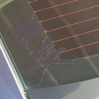 Bart Skull Decal - Thumbnail 1