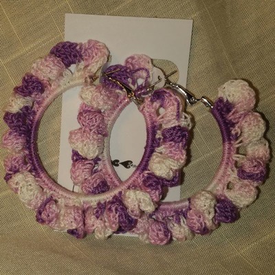 Ruffled Hoop Earrings