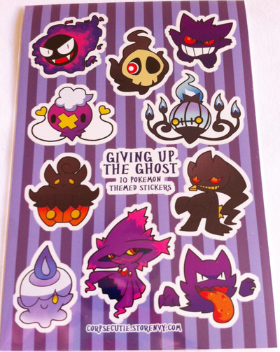 Giving Up the Ghost Pokemon Stickers
