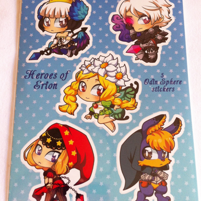 Heroes of erion odin sphere stickers
