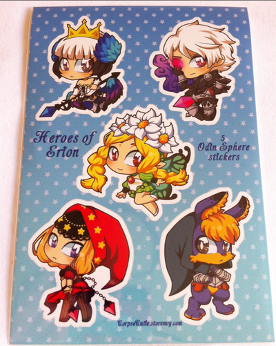 Heroes of Erion Odin Sphere Stickers