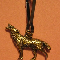 Howling Wolf Zipper Pull