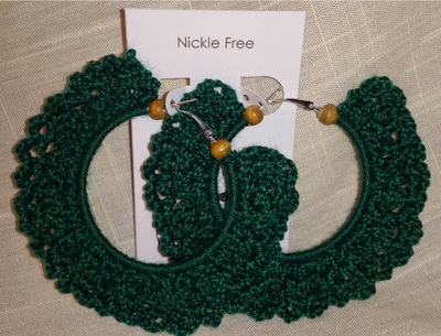 Rainforest Filigree Hoop Earrings