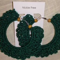 Rainforest Filigree Hoop Earrings