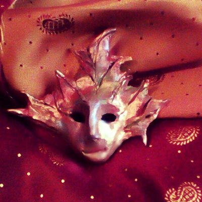 Fairy face leaf pendant, ooak fairy,leaflings