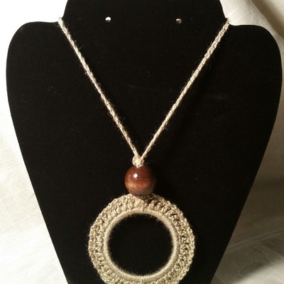 Chamois ring necklace