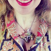 Fairy face leaf pendant, OOAK fairy, Leaflings - Thumbnail 1