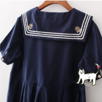 Japanese JK sweet sailor dress - Thumbnail 4