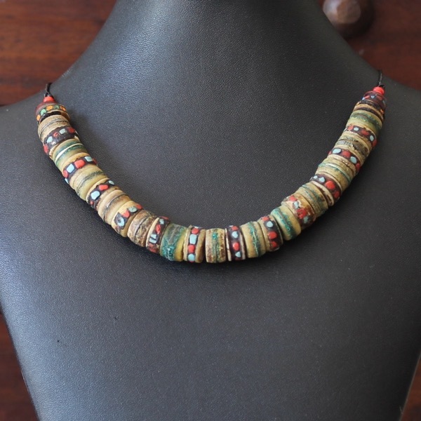 Tibetan Disc Bead Necklace