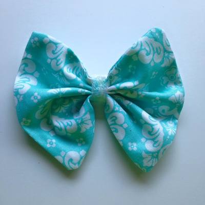 Ornate turquoise and white