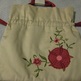 Tan Floral Embroidery Purse - Thumbnail 1